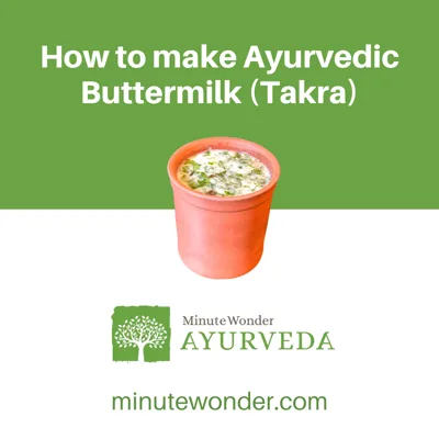 Digestive Ayurvedic Buttermilk (Takra)